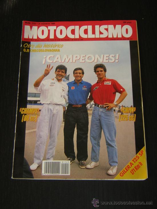 Autos und Motorr&auml;der: MOTOCICLISMO N&ordm; 1123 - AGO 1989 - GILERA SP 01 - SATURNO 500 / GP CHECOSLOVAQUIA