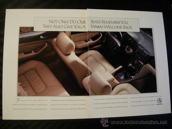Coches y motocicletas: ACURA LEGEND (HONDA LEGEND): anuncio publicitario 1994