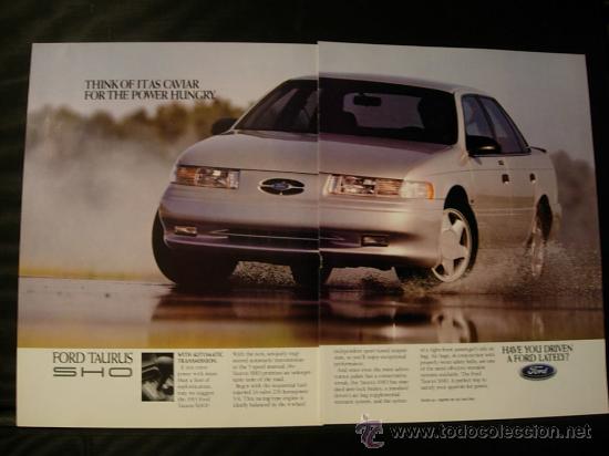 Coches y motocicletas: FORD TAURUS SHO: anuncio publicitario 1993