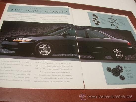 Coches y motocicletas: HONDA ACCORD V6: anuncio publicitario 1997