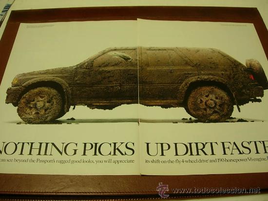 Coches y motocicletas: HONDA PASSPORT (OPEL FRONTERA): anuncio publicitario 1997