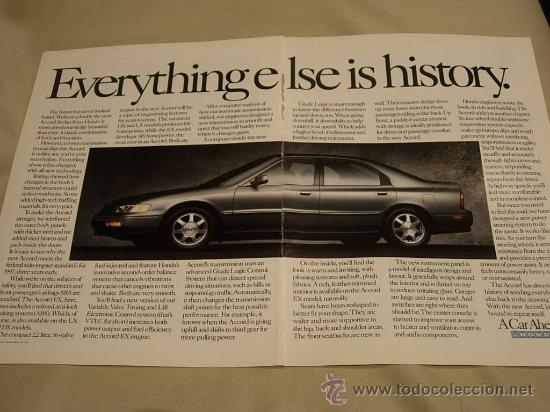 Coches y motocicletas: HONDA ACCORD SEDAN: anuncio publicitario 1994