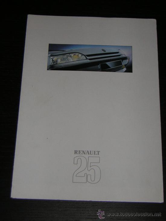 Automobili e Motociclette: RENAULT 25 - CATALOGO PUBLICIDAD ORIGINAL - 1988 - FRANCES