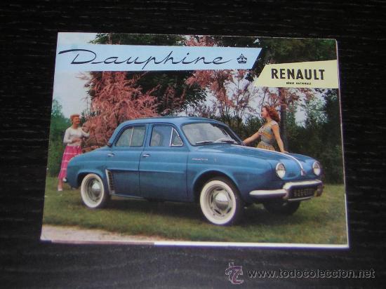 Automobili e Motociclette: RENAULT DAUPHINE - CATALOGO PUBLICIDAD ORIGINAL - FRANCES