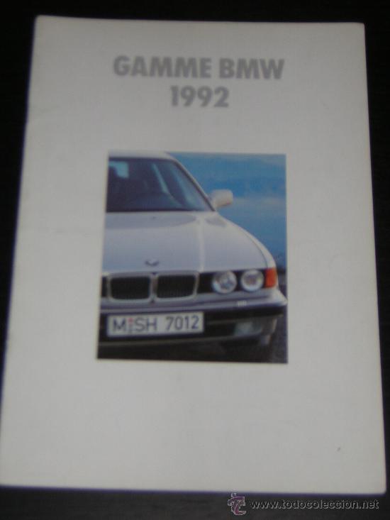 Coches y Motocicletas: BMW GAMA - CATALOGO PUBLICIDAD ORIGINAL - 1992 - FRANCES