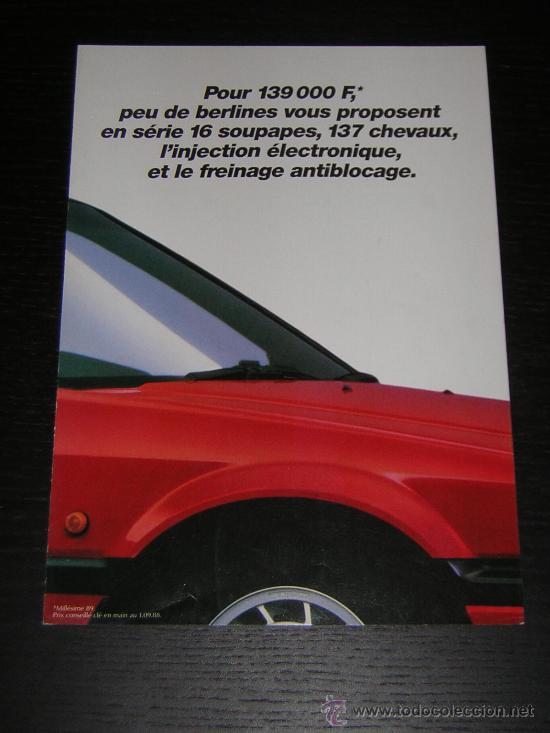 Voitures et Motocyclettes: HONDA ACCORD 2.0i 16 - CATALOGO PUBLICIDAD ORIGINAL - FRANCES