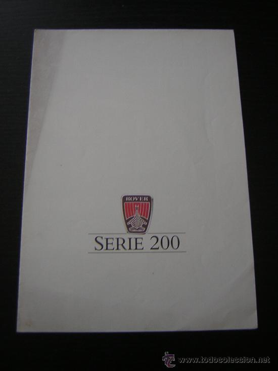 Coches y motocicletas: ROVER SERIE 200 - CATALOGO PUBLICIDAD ORIGINAL - 1987 - ESPA&Ntilde;OL
