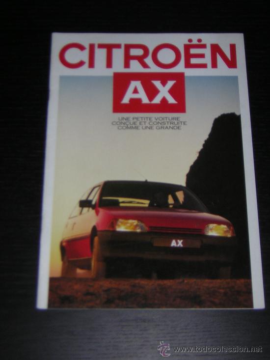 Coches y Motocicletas: CITROEN AX - CATALOGO PUBLICIDAD ORIGINAL - 1987 - SUIZA