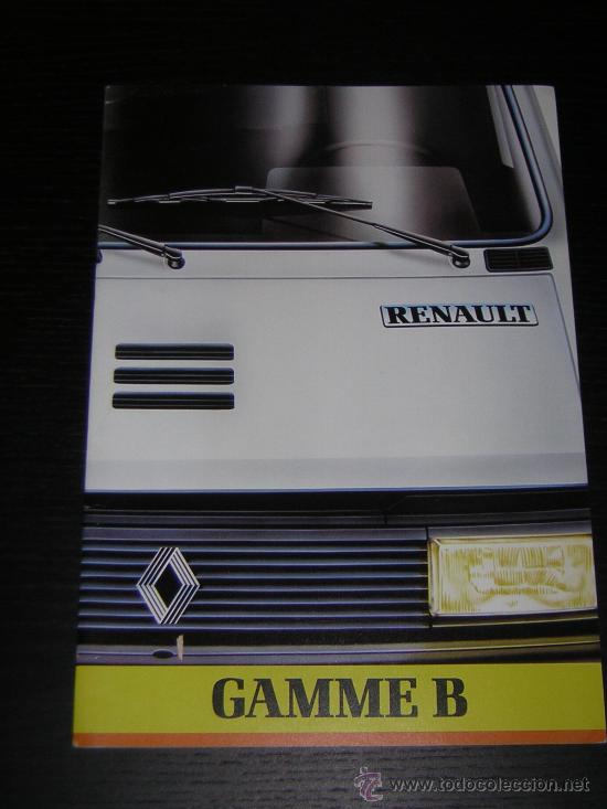 Automobili e Motociclette: RENAULT SERIE B - CATALOGO PUBLICIDAD ORIGINAL - 1984 - FRANCES