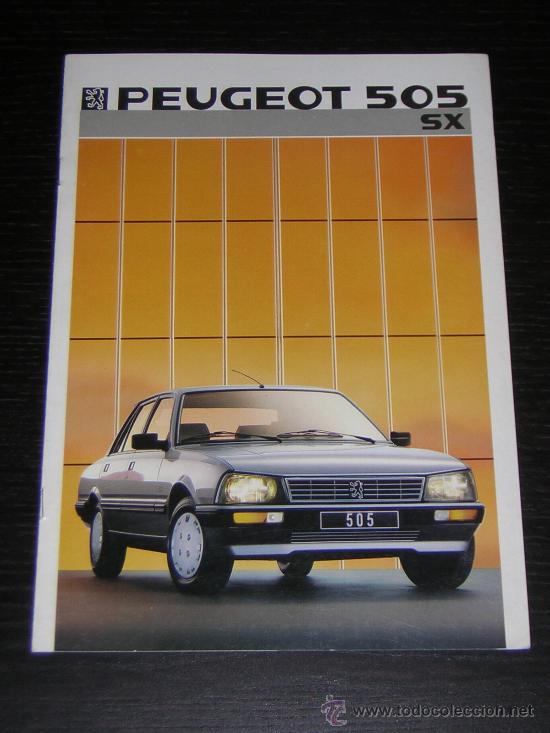 Coches y Motocicletas: PEUGEOT 505 SX - CATALOGO PUBLICIDAD ORIGINAL - 1986 - FRANCES
