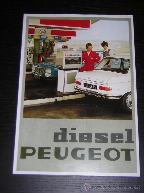 Coches y Motocicletas: PEUGEOT DIESEL 204 / 504 - CATALOGO PUBLICIDAD ORIGINAL - 1976 - FRANCES