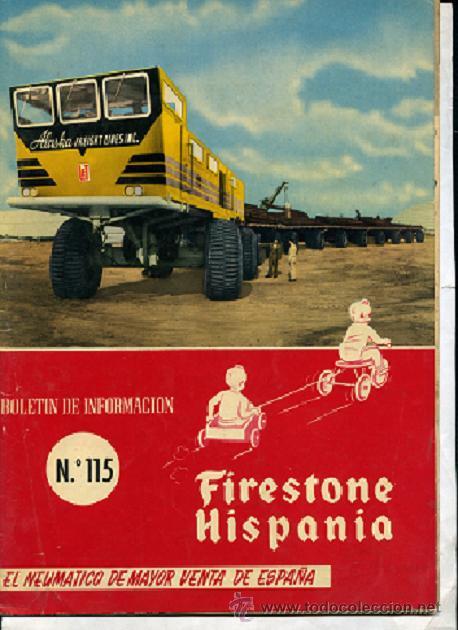 Automobili e Motociclette: 3 revistas FIRESTONE HISPANIA n&ordm; 115, 119, 122 1956