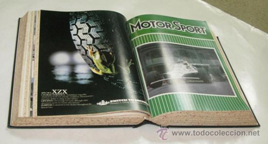 Voitures et Motocyclettes: Motor Sport encuadernado 12 numeros todo el a&ntilde;o 1981 (volumen 57) en dos volumenes de 6 cada uno