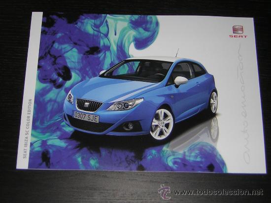 Autos und Motorr&auml;der: SEAT IBIZA SC COLOR EDITION - CATALOGO PUBLICIDAD - 2009 - ESPA&Ntilde;OL