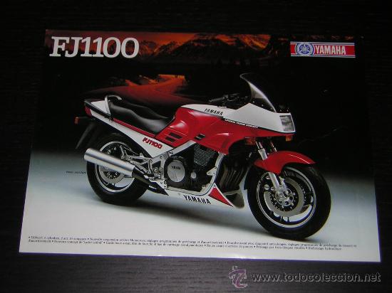 Coches y motocicletas: YAMAHA FJ 1100 - CATALOGO PUBLICIDAD ORIGINAL - 1984 - FRANCES