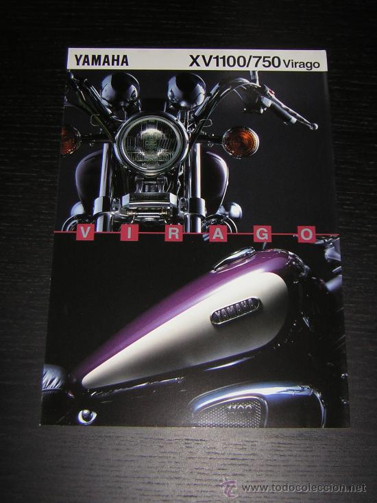 Coches y motocicletas: YAMAHA  XV 750 / XV 1100 VIRAGO - CATALOGO PUBLICIDAD ORIGINAL - 1995 - ESPA&Ntilde;OL