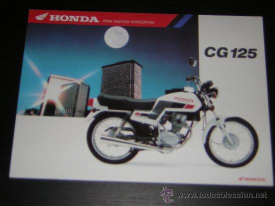 Coches y motocicletas: HONDA CG 125 - CATALOGO PUBLICIDAD ORIGINAL - ESPA&Ntilde;OL