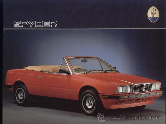 Carros e motociclos: CAT&Aacute;LOGO MASERATI BITURBO SPYDER ZAGATO