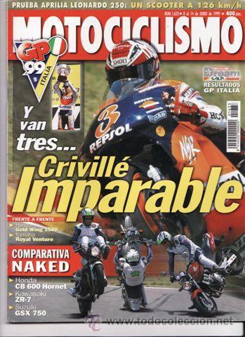 Coches y motocicletas: REVISTA MOTOCICLISMO N&ordm; 1633 A&Ntilde;O 1999. PRU: YAMAHA YZF R1. GAS GAS 300 EC. COMP: HONDA CB 600 SF,
