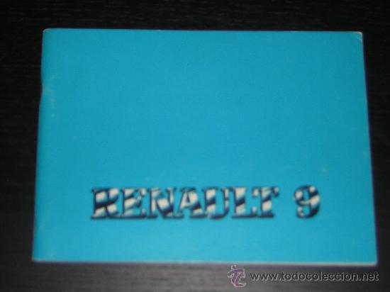 Autos und Motorr&auml;der: RENAULT 9 - MANUAL USUARIO ORIGINAL - 1982 - ESPA&Ntilde;OL