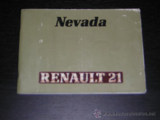 Autos und Motorr&auml;der: RENAULT 21 NEVADA - MANUAL USUARIO ORIGINAL - 1987 - ESPA&Ntilde;OL