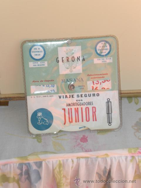 Voitures et Motocyclettes: DISCO DE CONTROL 1968 - GERONA - PUBLICIDAD AMORTIGUADORES JUNIOR