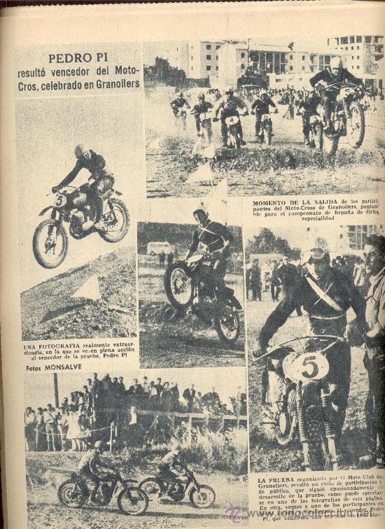 Coches y Motocicletas: PEDRO PI MOTOCROSS GRANOLLERS  PUNTUABLE CAMPEONATO ESPA&Ntilde;A MONTESA MOTO CLUB