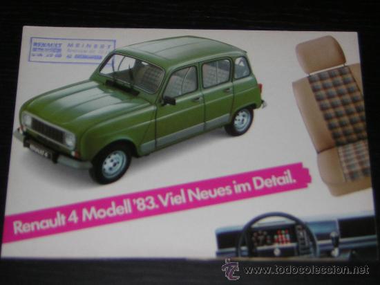 Automobili e Motociclette: RENAULT 4 - CATALOGO PUBLICIDAD ORIGINAL - ALEMAN