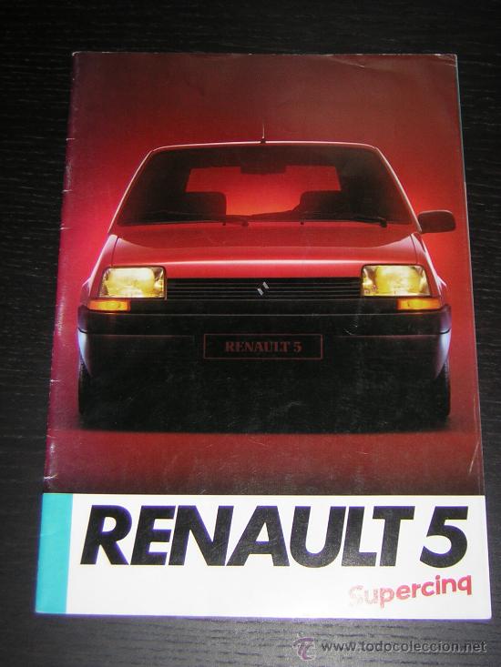 Automobili e Motociclette: RENAULT 5 SUPERCINCO - CATALOGO PUBLICIDAD ORIGINAL - FRANCES