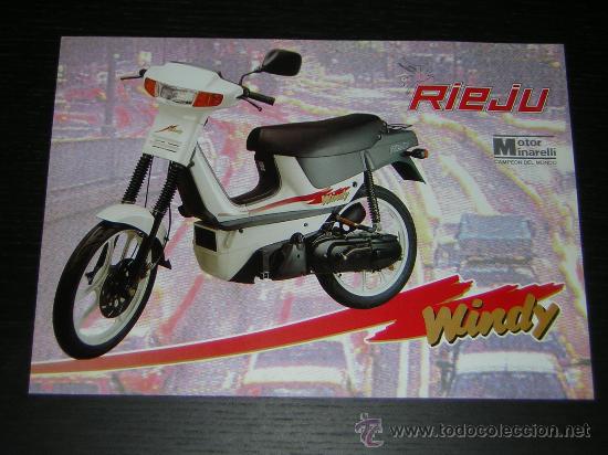 Autos und Motorr&auml;der: RIEJU WINDY - CATALOGO FOLLETO PUBLICIDAD ORIGINAL - ESPA&Ntilde;OL