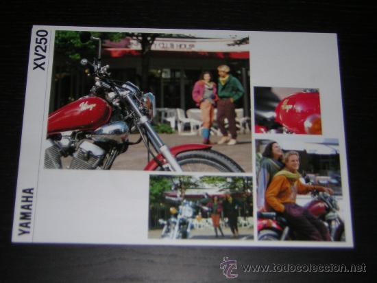 Coches y motocicletas: YAMAHA XV 250 VIRAGO - CATALOGO FOLLETO PUBLICIDAD ORIGINAL - 1992 - ESPA&Ntilde;OL