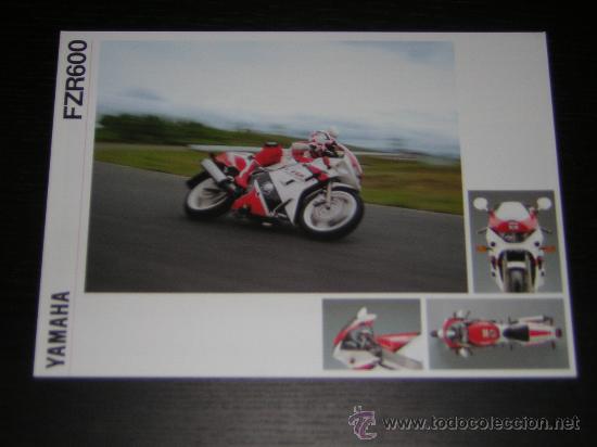 Coches y motocicletas: YAMAHA FZR 600 - CATALOGO FOLLETO PUBLICIDAD ORIGINAL - 1992 - ESPA&Ntilde;OL