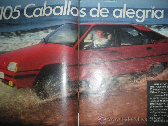 Coches y Motocicletas: CITROEN BX. PUBLICIDAD A DOBLE HOJA.