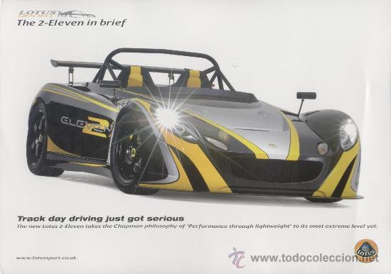 Cars and Motorcycles: CAT&Aacute;LOGO ORIGINAL LOTUS 2-ELEVEN 2007