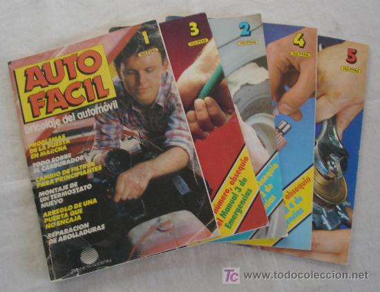 Coches y motocicletas: AUTO FACIL BRICOLAJE DEL AUTOMOVIL - LOTE DE 5 REVISTAS DEL 1 AL 5.