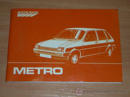 Carros e motociclos: AUSTIN METRO - MANUAL USUARIO ORIGINAL - 1985 - ESPA&Ntilde;OL