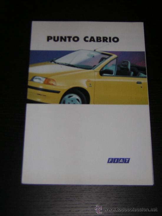 Coches y Motocicletas: FIAT PUNTO CABRIO - CATALOGO PUBLICIDAD ORIGINAL - 1996 - ESPA&Ntilde;OL