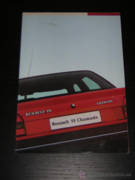 Automobili e Motociclette: RENAULT 19 CHAMADE - CATALOGO PUBLICIDAD ORIGINAL - 1989 - ESPA&Ntilde;OL