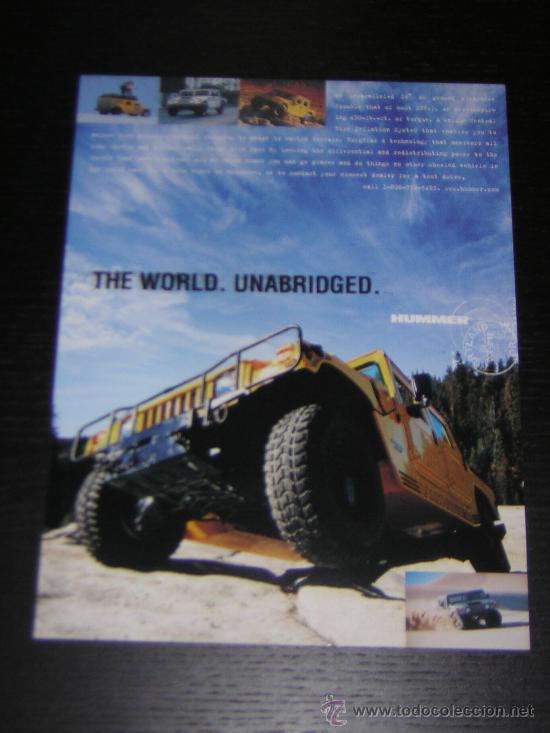 Automobili e Motociclette: HUMMER - CATALOGO PUBLICIDAD ORIGINAL - 1998 - INGLES (USA)