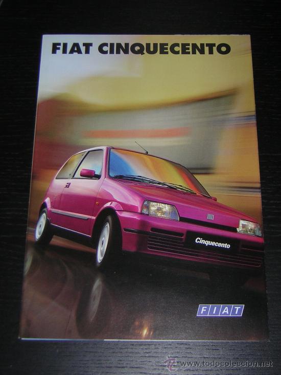 Autos und Motorr&auml;der: FIAT CINQUECENTO 500 - CATALOGO PUBLICIDAD ORIGINAL - 1996 - ESPA&Ntilde;OL