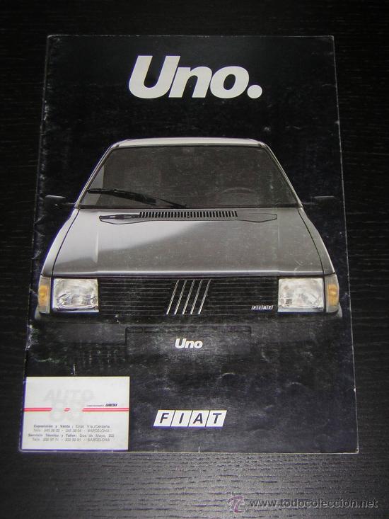 Autos und Motorr&auml;der: FIAT UNO - CATALOGO PUBLICIDAD ORIGINAL - 1986 - ESPA&Ntilde;OL