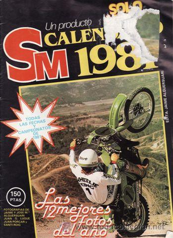 Coches y motocicletas: CALENDARIO MOTOCICLISMO A&Ntilde;O 1981