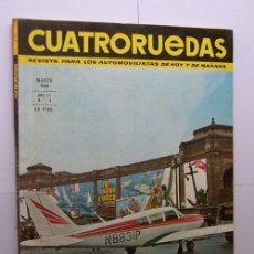 Voitures et Motocyclettes: CUATRORUEDAS / MARZO 1966 / OPEL KADETT / FIAT 1100. Lote 22433712