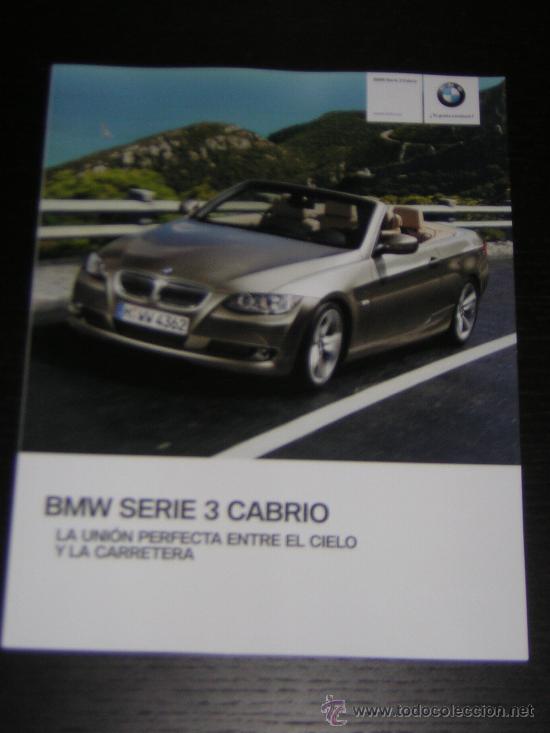Coches y Motocicletas: BMW SERIE 3 CABRIO - CATALOGO PUBLICIDAD ORIGINAL - 2009 - ESPA&Ntilde;OL