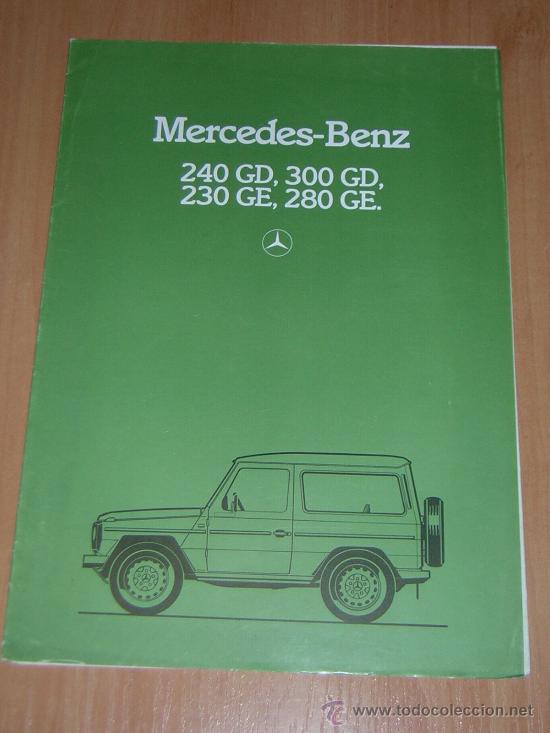 Automobili e Motociclette: MERCEDES SERIE G - CATALOGO PUBLICIDAD ORIGINAL - 1982 - FRANCES