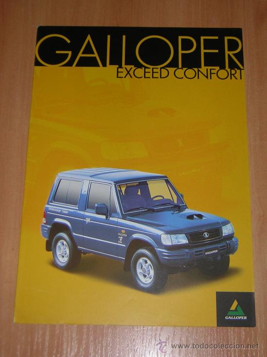 Automobili e Motociclette: GALLOPER EXCEED CONFORT - CATALOGO PUBLICIDAD ORIGINAL - 2000 - ESPA&Ntilde;OL