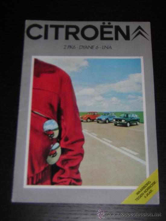 Automobili e Motociclette: CITROEN 2 CV / DYANE 6 / LNA - CATALOGO PUBLICITARIO ORIGINAL - HOLANDES