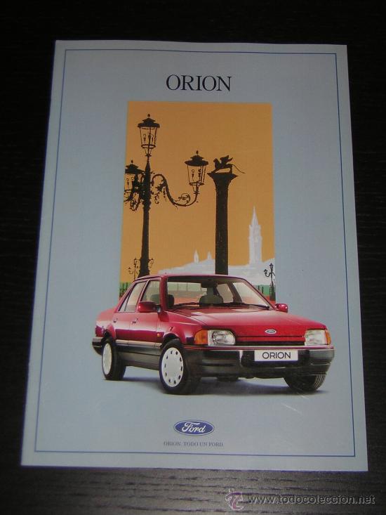 Automobili e Motociclette: FORD ORION - CATALOGO PUBLICITARIO ORIGINAL - 1988 - ESPA&Ntilde;OL