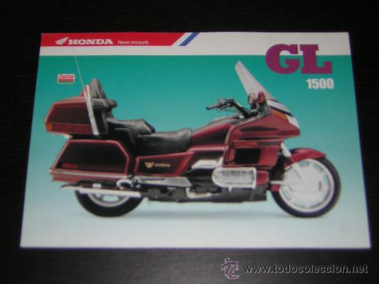 Coches y Motocicletas: HONDA GL 1500 GOLD WING - CATALOGO PUBLICITARIO ORIGINAL - 1988 - ITALIANO