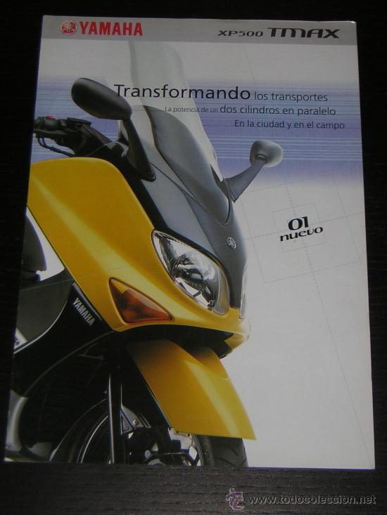 Coches y motocicletas: YAMAHA XP TMAX 500 T MAX - CATALOGO PUBLICIDAD ORIGINAL - 2001 - ESPA&Ntilde;OL